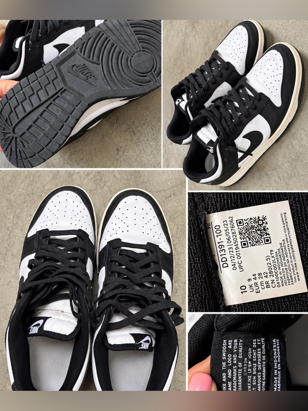Nike Kids Black and White Low-Top Sneakers - Retro Style